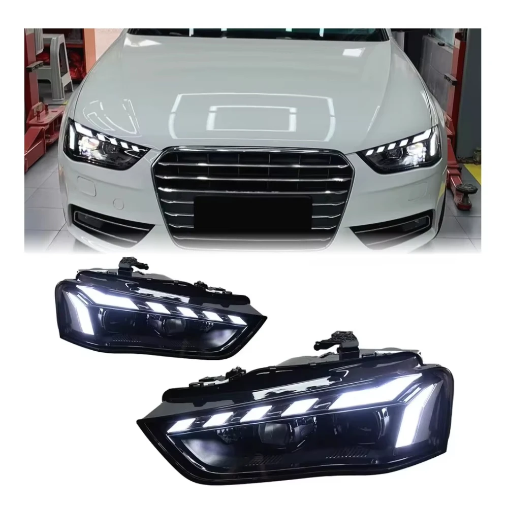 

For A4 B8 Headlight B8.5 Upgrade LED DRL 2013-2016 Modified Head Lamp S4 Projector Lens Upgrade to A5 Style RS5 Design