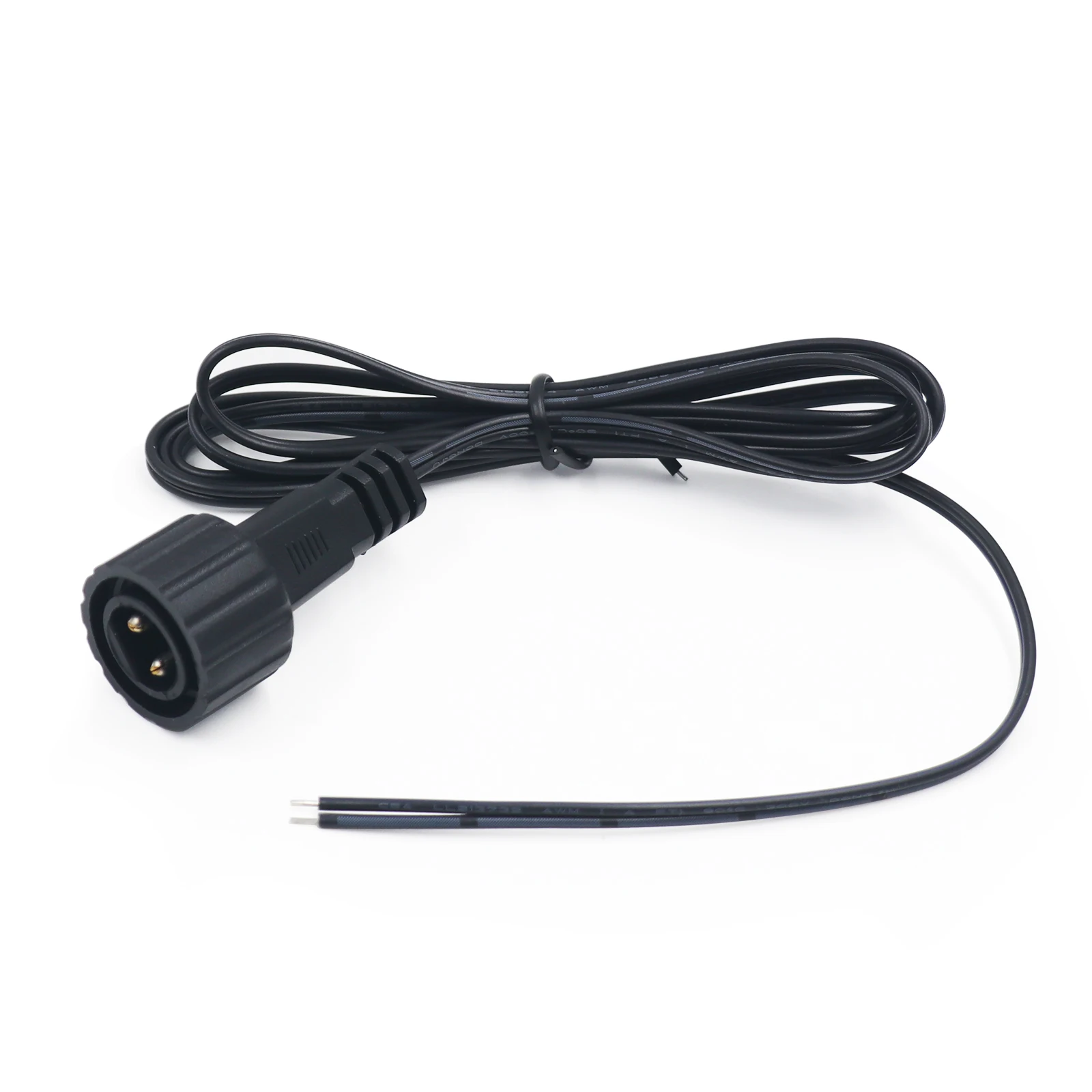 2Pin LED Connector Male 1.2M Black 2Pin Plug Connector Wire 1/2/5/10pcs Waterproof Extension Cable for Solar Panel