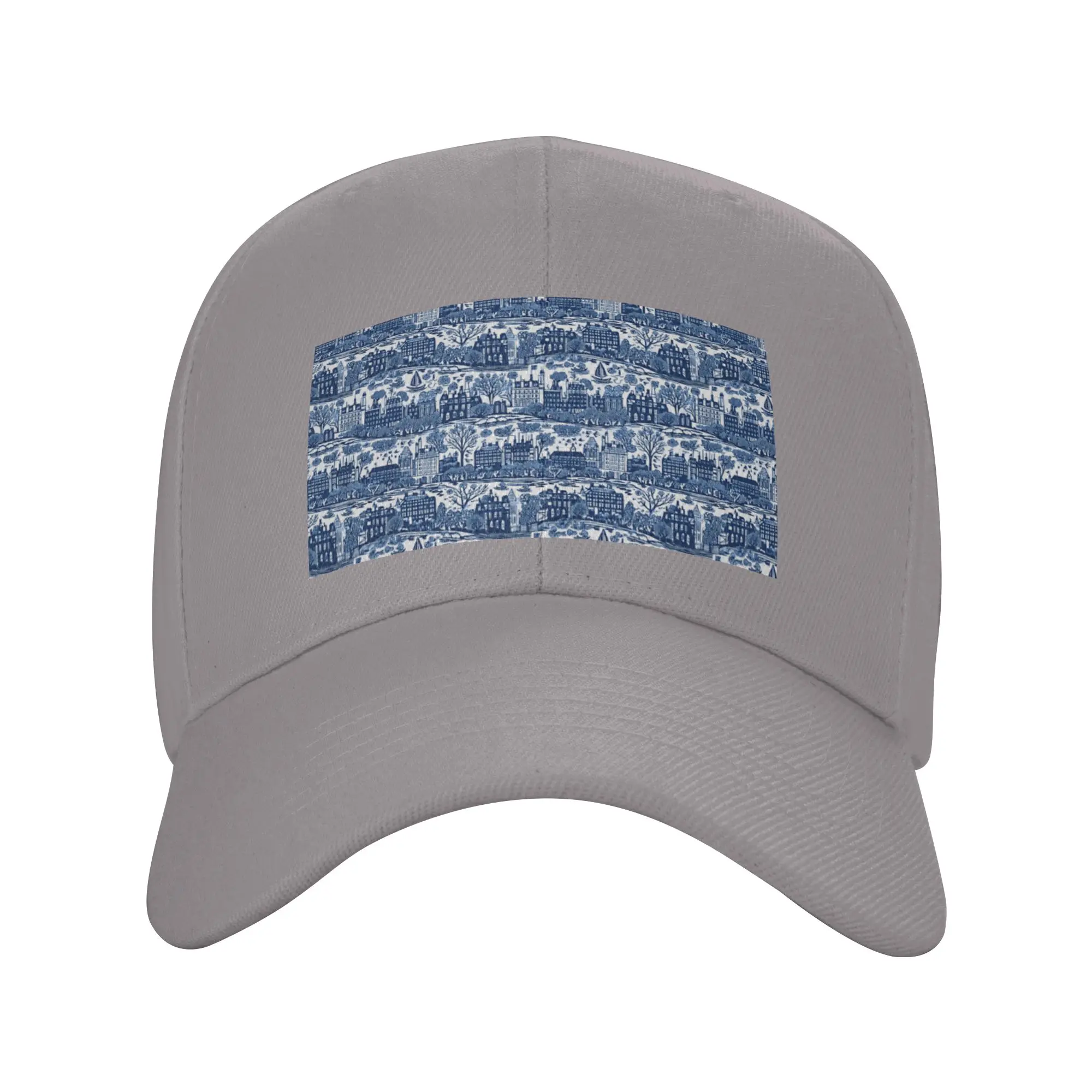 European city with canals blue china Trendy Baseball Cap Weekend Getaway Hat With Buckle Peaked Cap