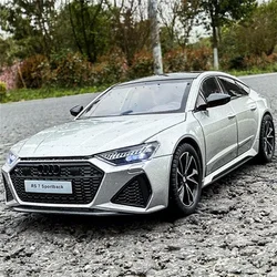 Модель автомобиля AUDI RS7 Coupe 1:24 из сплава, Литые и игрушечные автомобили, металлическая модель автомобиля, коллекция высоких симуляций звука и светильник, подарок для детей