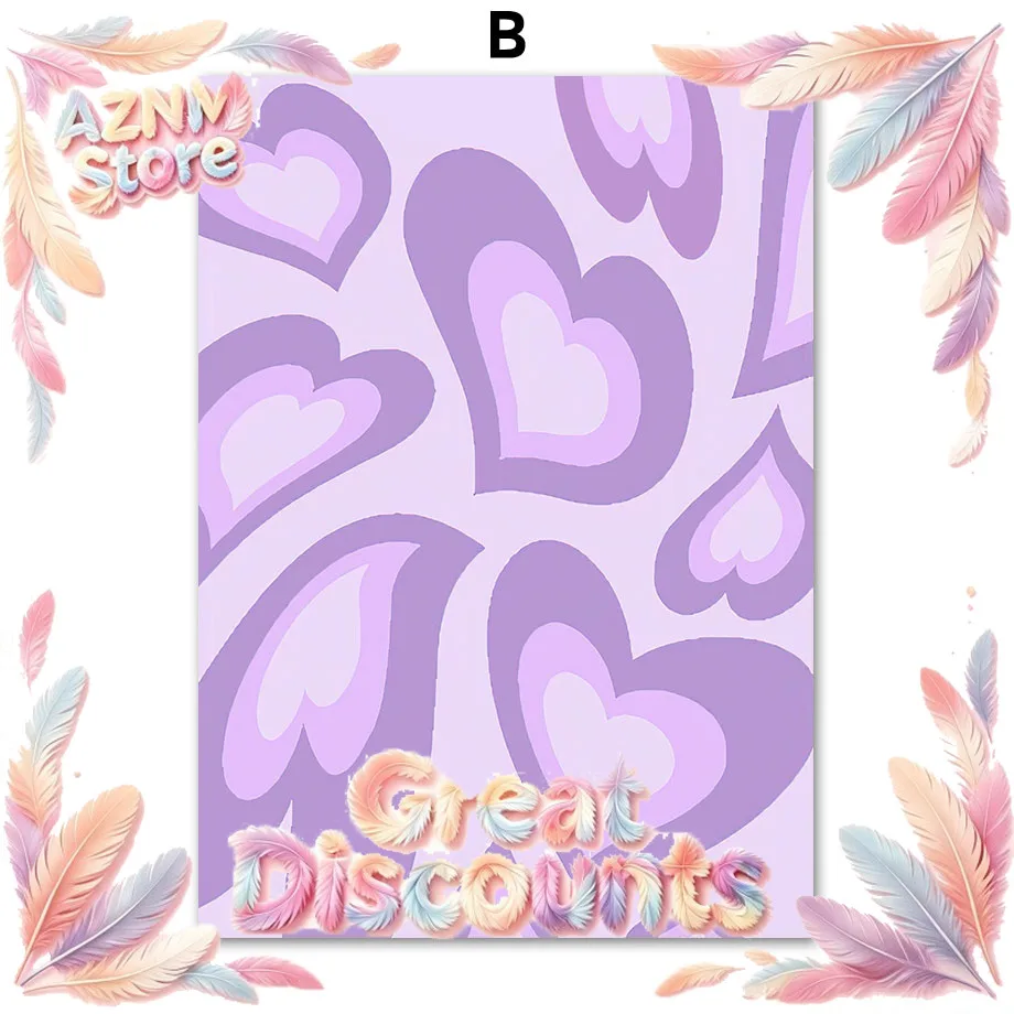 Danish Pastel Abstract Posters Print Y2K Aesthetics Butterfly Love Flower Wall Art Canvas Painting Modern Living Room Home 2026