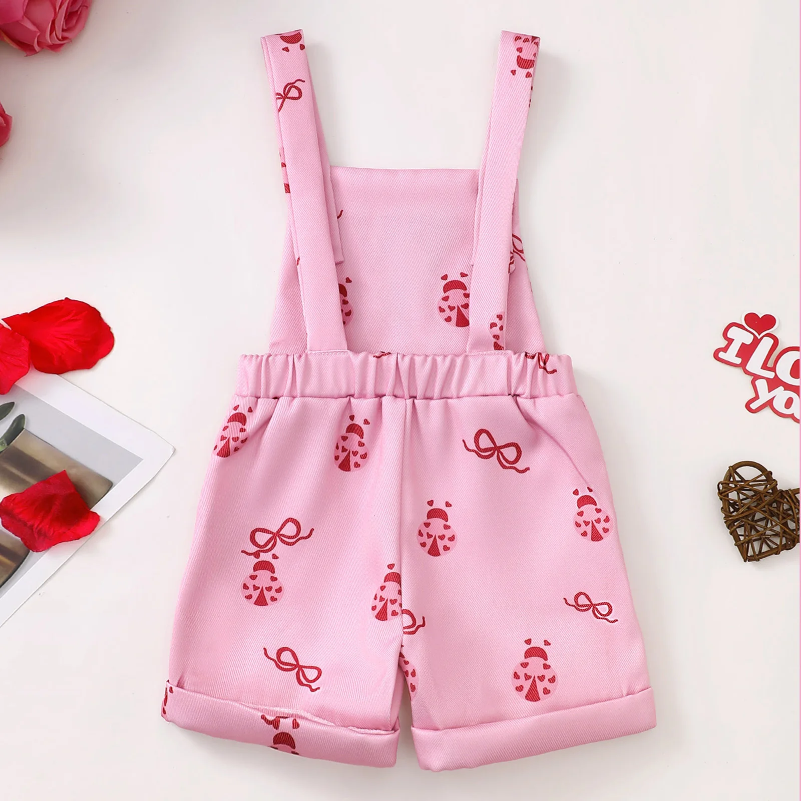 Infant Girls Monogrammed Chest Embroidered Camisole Bodysuit