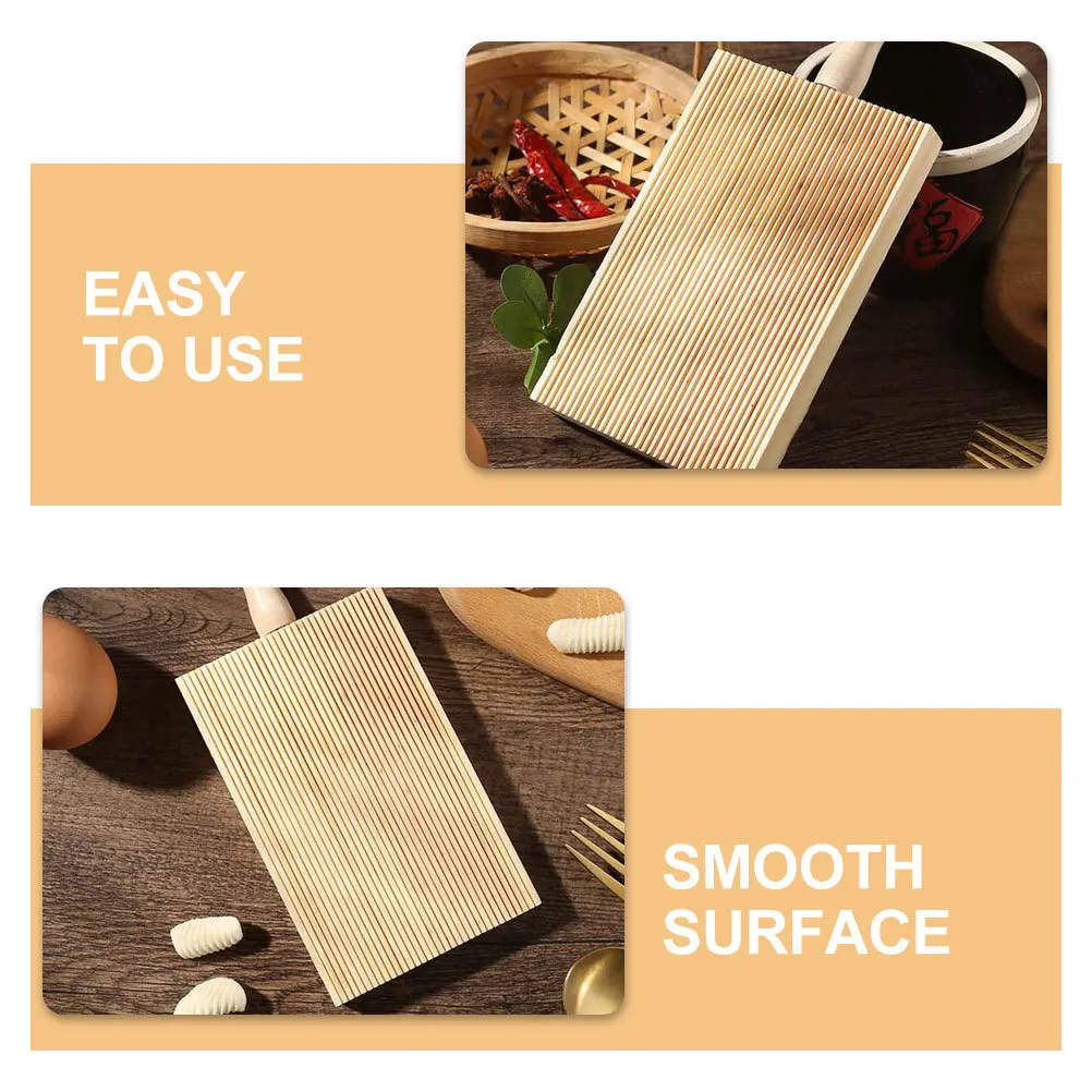 

1 set 1 Set Of Wooden Gnocchi Board Wear-Resistant Pasta Making Tool For Dough Noodles Kitchen Gnocchi Paddle Convenient Cooking