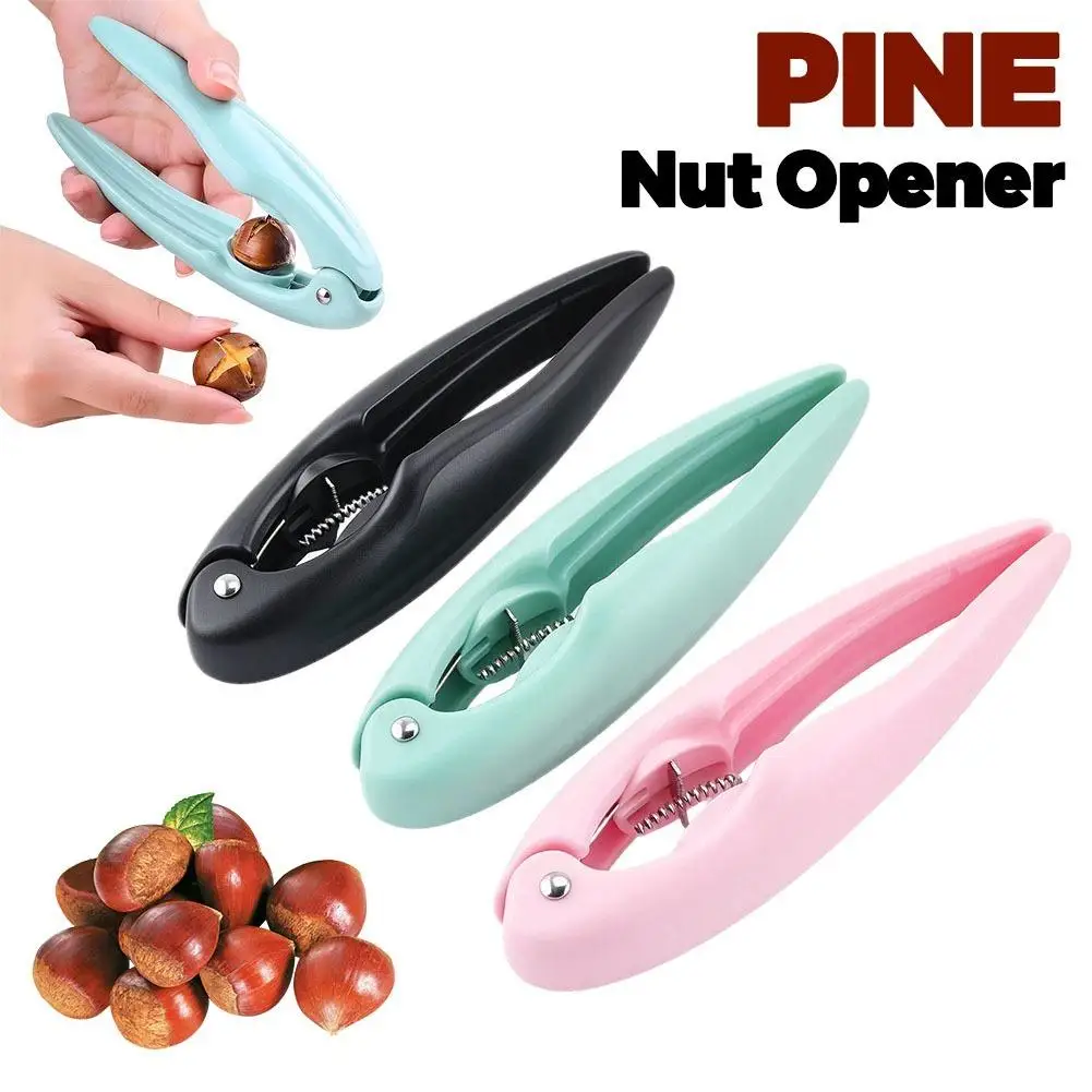 Three Random-Colored Walnut Shell Pliers ABS Chestnut Clip Machine Nutcracker Opener Tool Multifunctional Home Chestnut Shelling