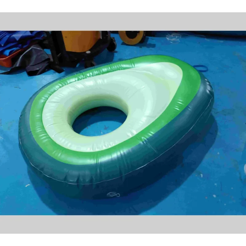Colchoneta Flotante Inflable con Forma de Aguacate, Anillo de Natación Inflable con Forma de Aguacate