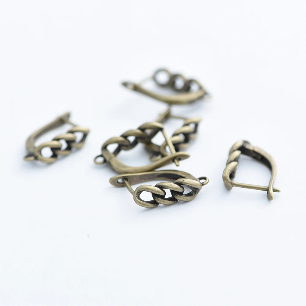 2026 NEU Rotbronze/Antikbronze/18K Gold Messing Ohrhaken Verschlüsse für DIY Schmuckzubehör Großhandel – Detail 6