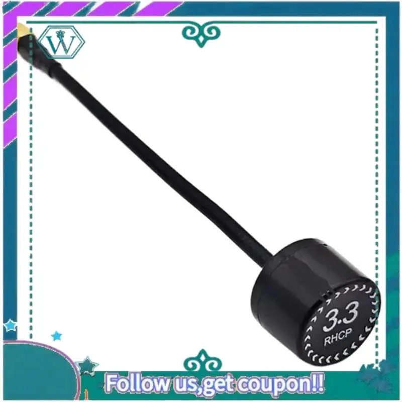 A75Q-3.3G Antenna Lollipop 160Mm RHCP 4.5Dbi High Gain SMA Transmitter Antenna FPV Racing Drone view 4