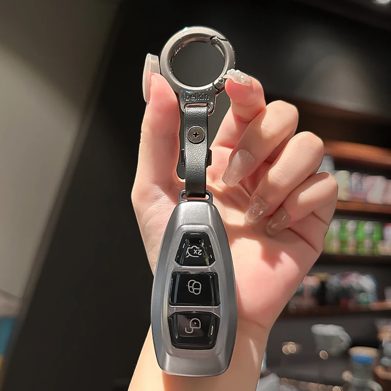 TPU Car Logo Key Case Cover for Ford Fiesta Focus 3 4 Mondeo Ecosport Kuga Focus ST Auto Remote Keys Shell Interior Accessories
