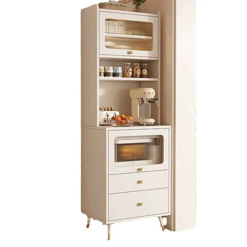 Side cabinet, kitchen high cabinet integrated against the wall, side cabinet, tea cabinet, storage and storage