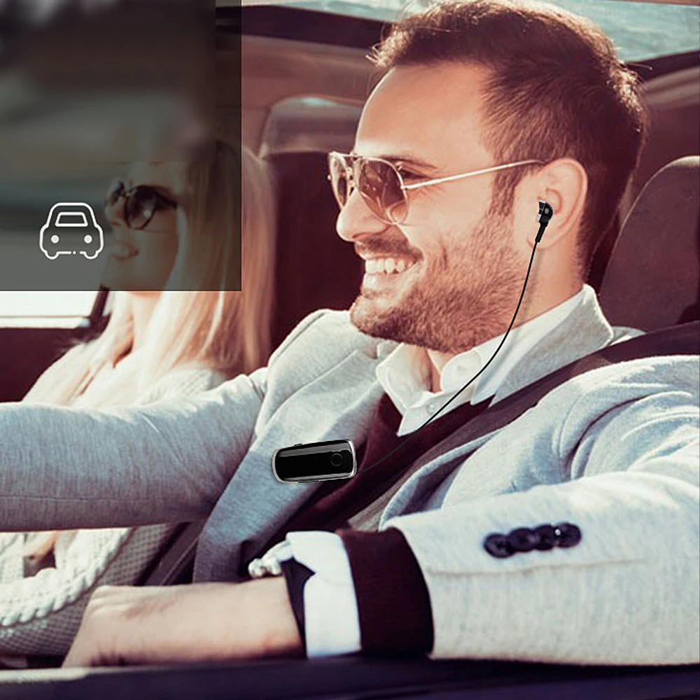 Portable K39 Wireless Bluetooth Headset Earbuds with Microphone CSR Chip In-Ear Vibrating Alert Wear Clip Hands Free Earphones