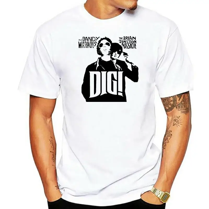 Dig Brian Jonestown Massacre & Dandy Warhols T Shirt Tee Many Colors Gift New Round Neck Tee Shirt