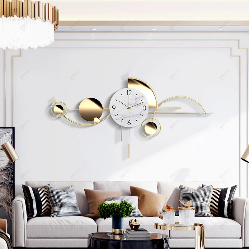 Minimalist Wall Clocks Interior Nordic Restaurant Korean Vintage Luxury Aesthetic Clocks Simple Design Reloj Pared Decor