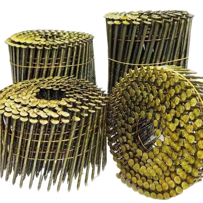 Coil Nail25-130mm Round Head Durable 15Degree Smooth Shank Wire Collated Coil Framing Nails for Wooden Construction pack image 3