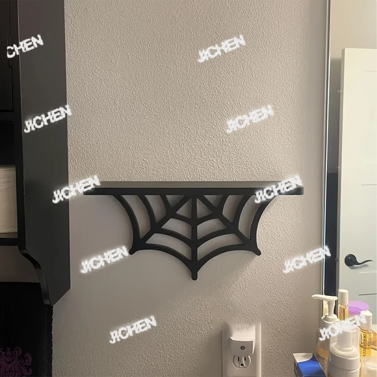 

ZQ винтажная готическая настенная полка настенный декор Хэллоуин праздничное украшение череп готическая арка с паутиной дизайн дисплей St