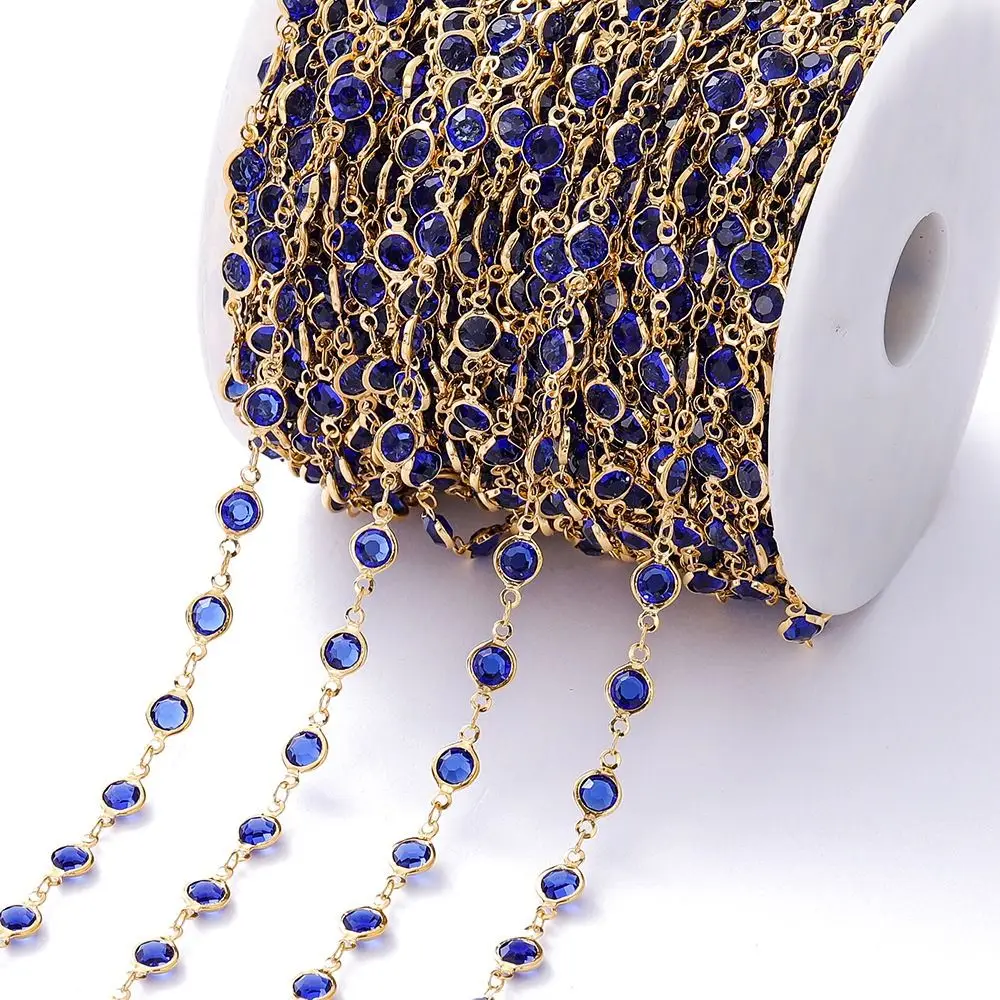 

Colorful Shiny Crystal Beads Chains Crystal Beads DIY Necklace Chain Necklace Making Beaded Making