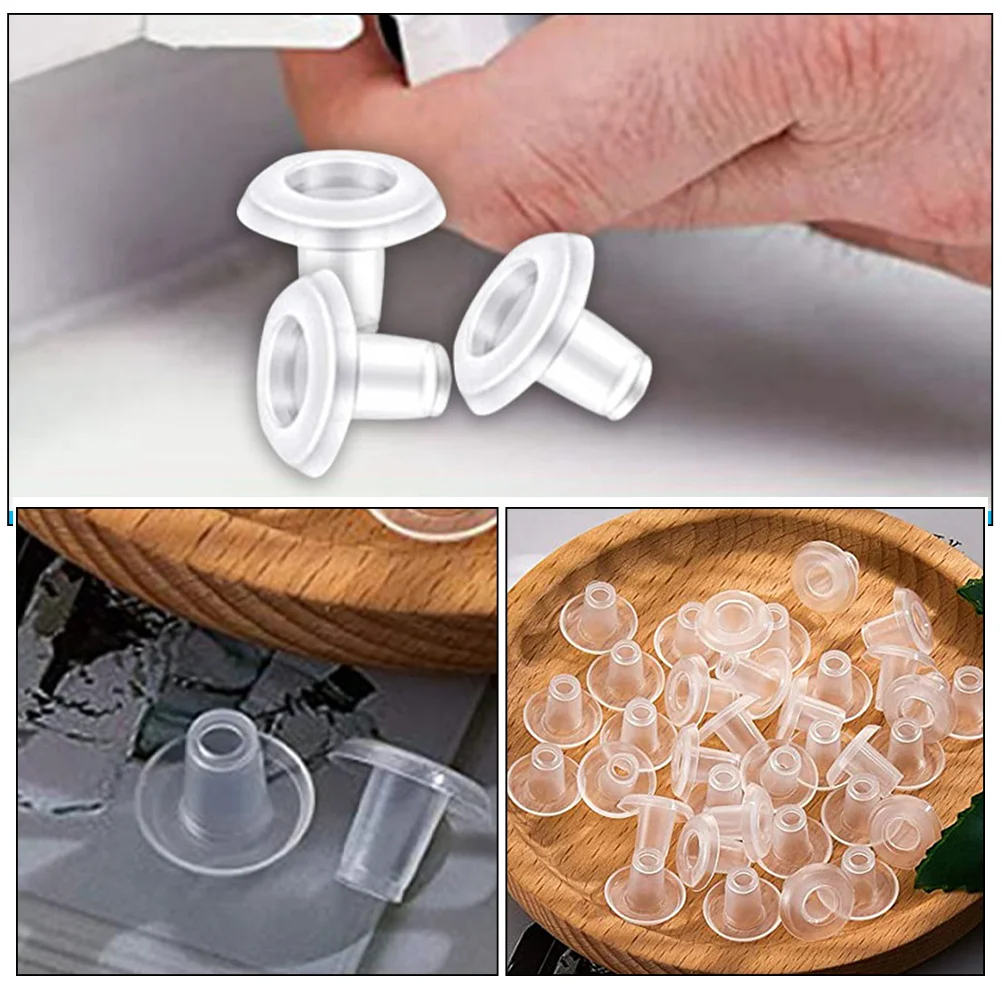 

40Pcs Blinds Bottom Rail Cord Stopper Plastic Replacement Accessories for Horizontal Vertical Window Shades Ladder Cover Plugs