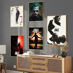 The Joker Canvas Painting Print, Wall Poster, Home Hotel Bar Decor, Pictures for Living Room Decoration, No Frame