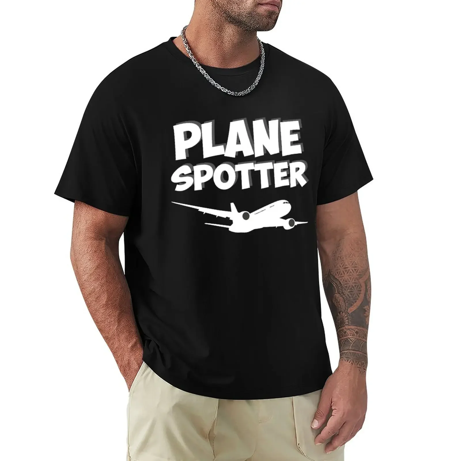 Planespotter Planespotting Airplane Watching T-Shirt boys whites vintage tshirts for men