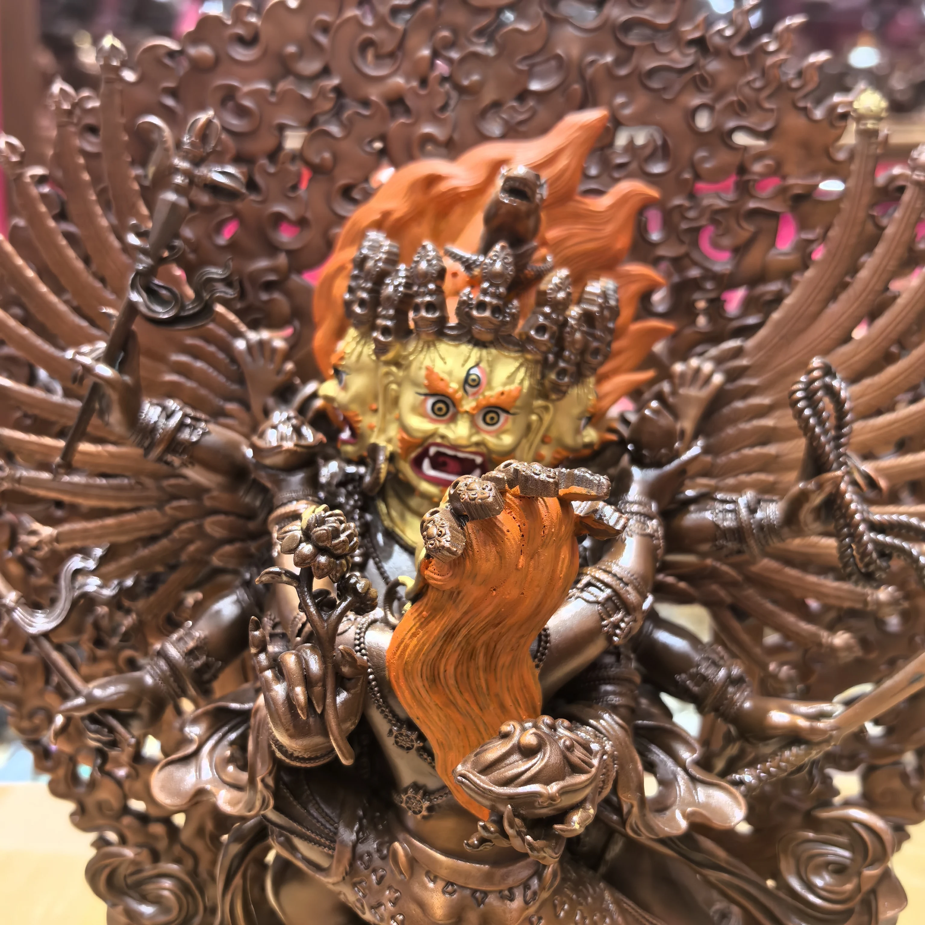 Ma Tou Ming Wang/Ma Tou King Kong/Dan Zhen/Danzeng/28cm Copper Buddha Ornament (the last few out of print)