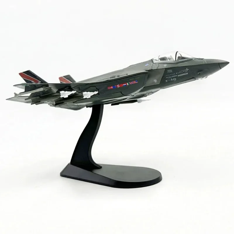 1/72 Acale USAF F35 F-35A البرق II طائرة مقاتلة طائرة دييكاست سبيكة معدنية لعبة مجسمة لوضع الطيران جمع