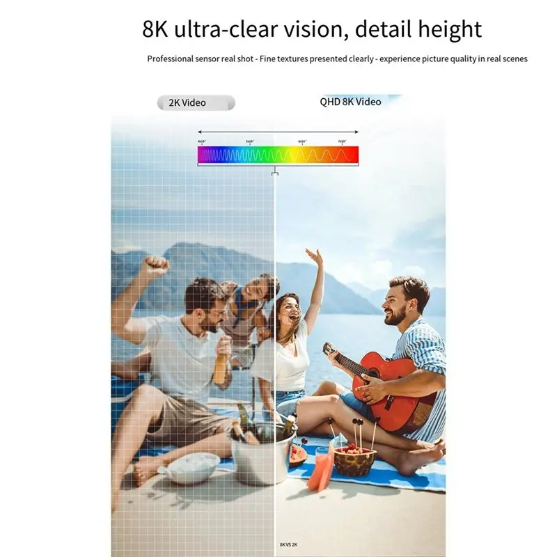 【PHONE ACCESSORY】8K Video Camera Camcorder Ultra 75MP Digital Camera Vlogging Camera Wifi 8X Optical Zoom Vlog Camera IR Night