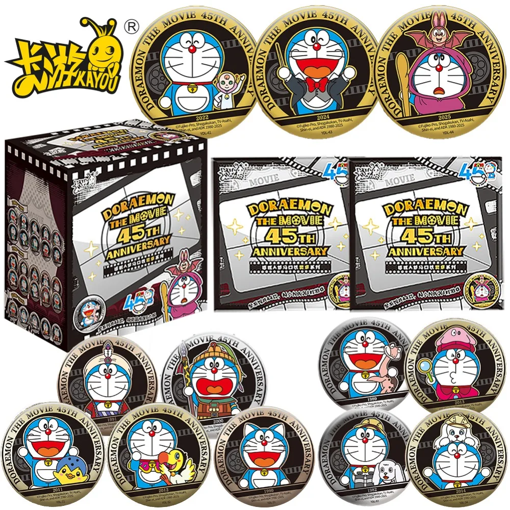

Kayou Genuine Doraemon Exquisite Craftsmanship Round Badge Jewelry Fun Science Fiction Comedy Anime Creative Brooch Toys Gifts