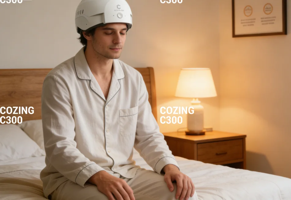 COZING-C300 Professional Red Light Therapy Helmet – Clinically Inspired, Safe for Daily Use, Promote Thicker, Fuller Hair