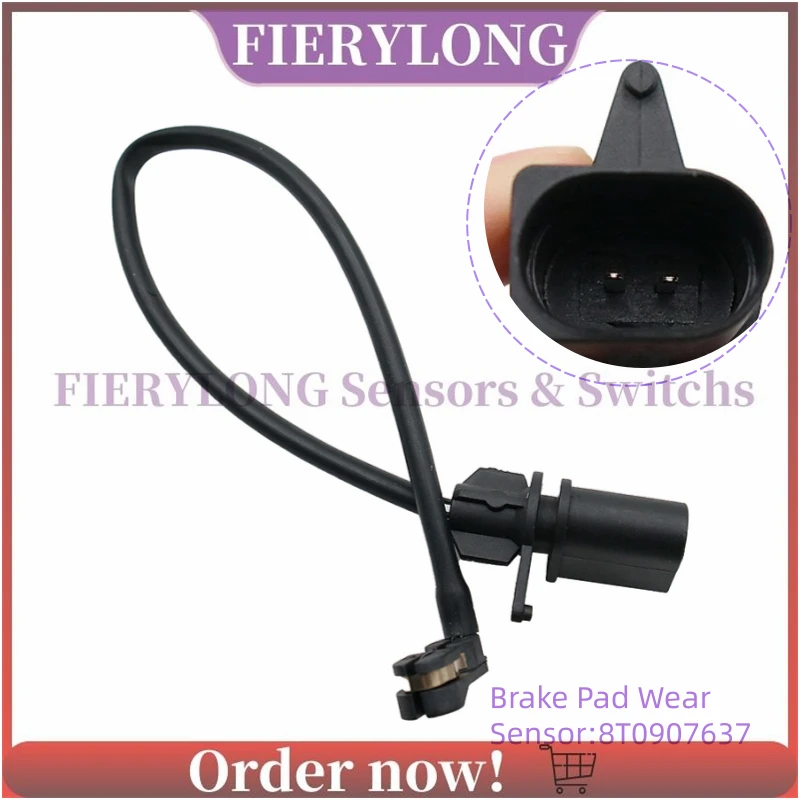 

8T0907637 Front Left&Right Brake Pad Wear Sensor For Audi A4/A4 Allroad/A4 Avant A5/A5 Convertible/A5 Sportback A6 Allroad Q5