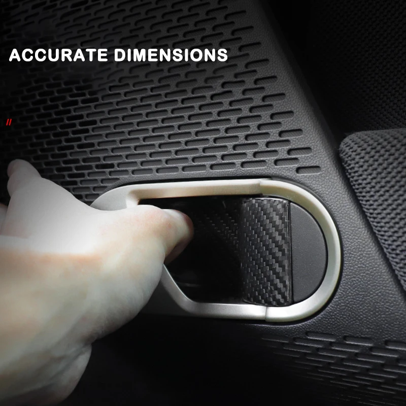 مقبض باب السيارة الغطاء الواقي ملصقات لميني كوبر E SE J01 EV J05 ألياف الكربون قطع غيار السيارات الداخلية اكسسوارات السيارات