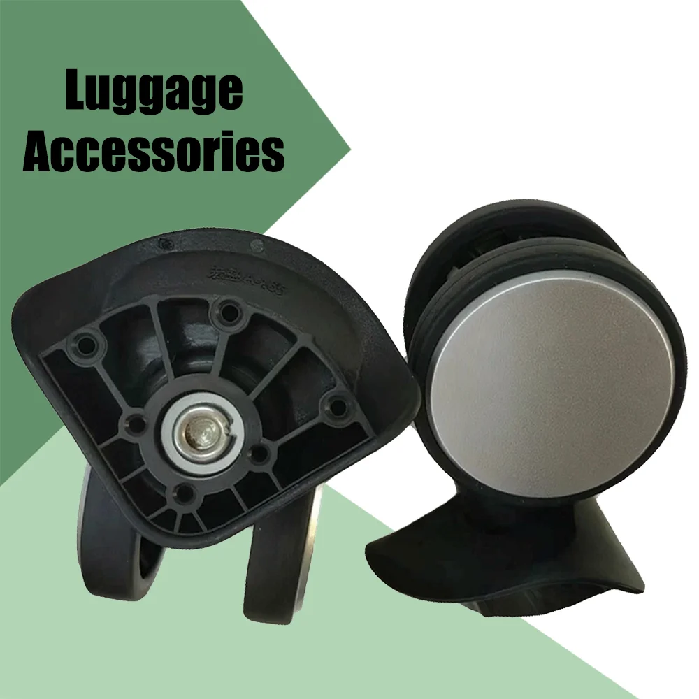 For Hongsheng A165 Smooth Rolling Suitcase Replacement Wheels - Rubber Casters Anti-Crash Design Fits All Standard Bags