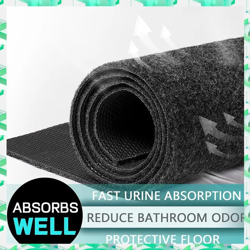 FIZP Urinal Mats 6 Pack Urinal Pads Urinal Floor Mats For Men Bathroom Commerical Disposable Non-Slip Rubber Backing Washable