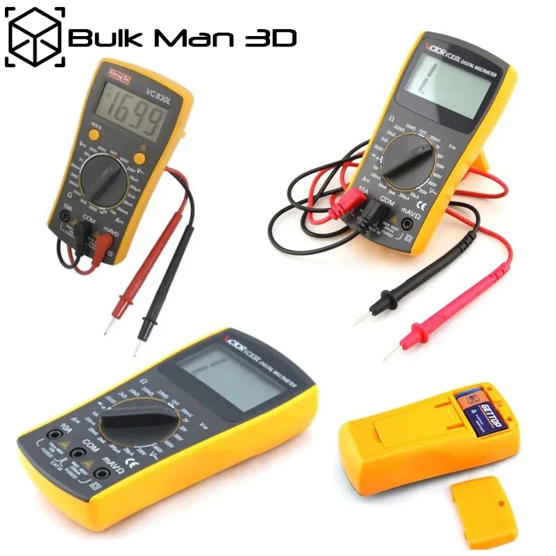 

VC830L Digital Multimeter Handheld LCD Backlight Portable AC/DC Ammeter Voltmeter Ohm Voltage Tester Meter Multimetro