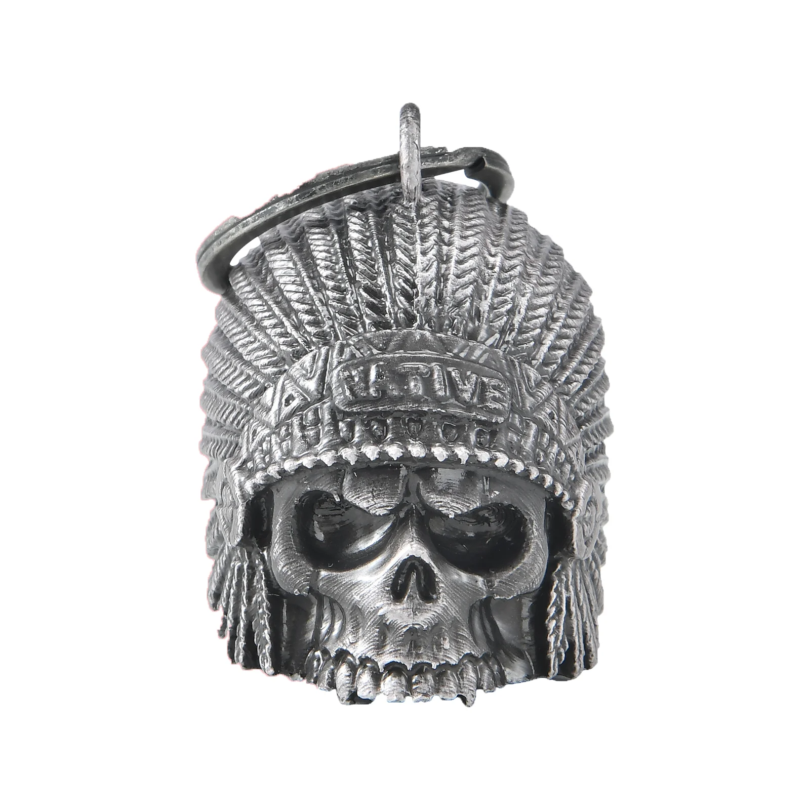 

3D Skull Motorcycle Bell Guardian Angel Drive Away Gremlin, Biker Bell for Men Women Rider Riding, Good Luck Gift