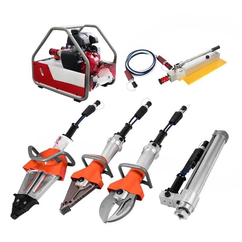 Hydraulic breaking tool set, fire rescue shears