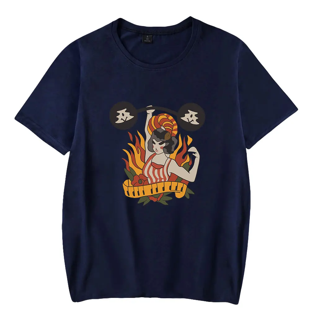 Эшли макбрид Camiseta unissex estampada, стиль моды, camiseta de манга curta, Singer Merch, camiseta infernal