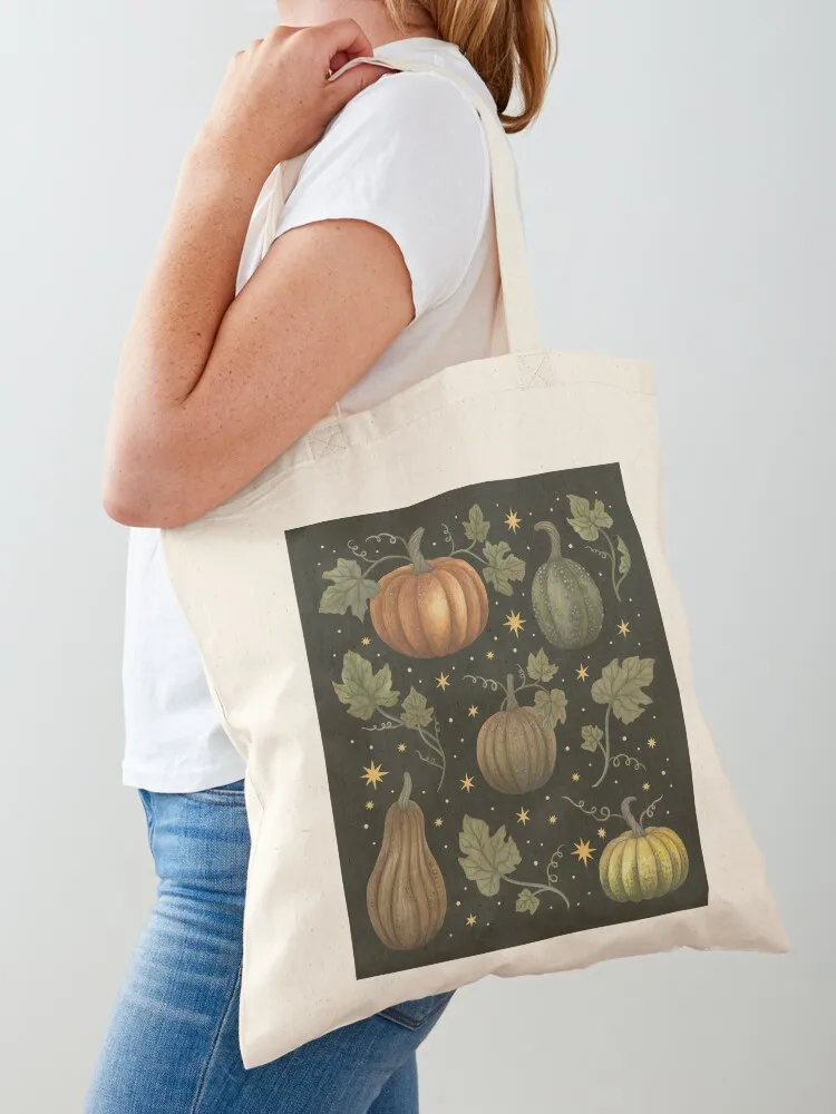 

Pumpkin Garden Tote Bag bag luxury women Handbags women custom fabric bag Women's tote