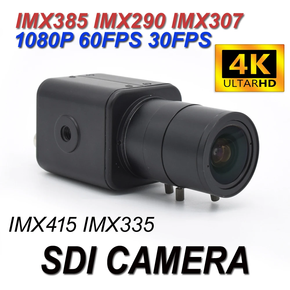 4K IMX385 IMX290 IMX307 Przemysłowe CCTV HD-SDI EX-SDI 60FPS 8MP 5MP 1080P Security Mini Broadcast Box Kamera SDI Medical Live