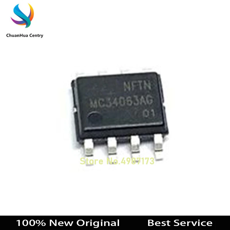 10 قطعة/الوحدة MC34063AG-S08-R SOP8 الجديدة والأصلية في الأوراق المالية
