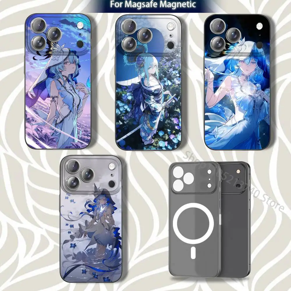 

CUTE S-Shorekeeper-ES For iPhone 17,12,11,14,13,15,16,Plus,Air,Pro,Max,E,Mini for Magsafe Magnetic Frosted Grey Phone Case