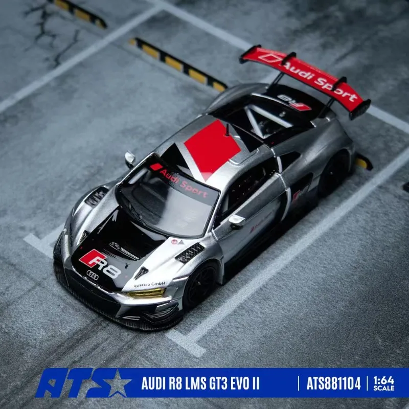 ats-1-64-supercar-r8-lms-gt3-evo-ii-2nd-generation-die-casting-alloy-car-model-adult-collectible-ornament