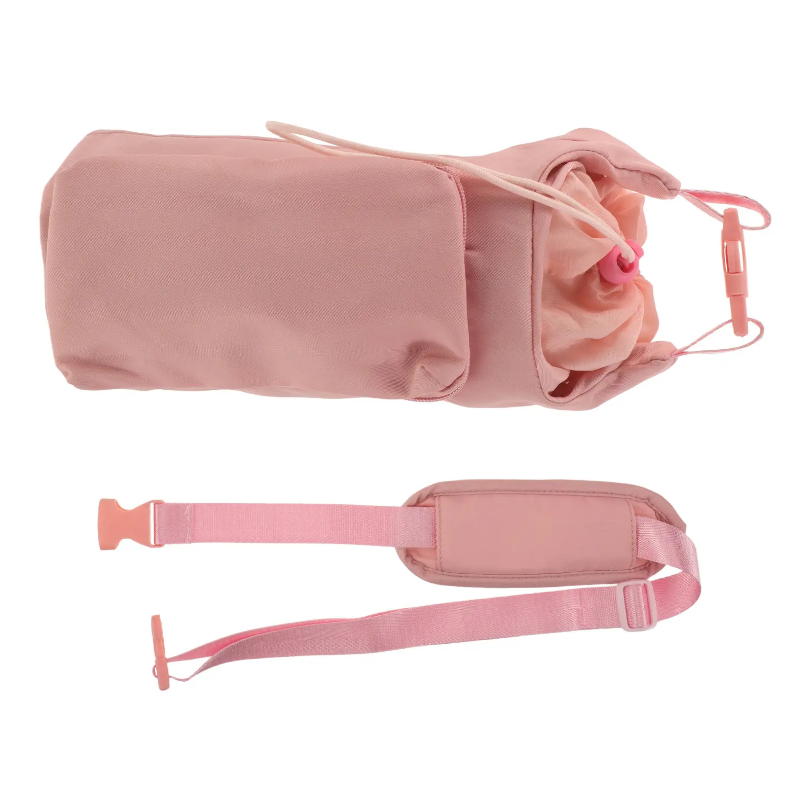 Bottle Sleeve Crossbody Insulated Carrier Bag Adjustable Strap Outdoor Hiking Camping Sports Phone Pocket