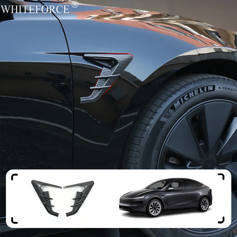 For Tesla New Model Y Juniper 2025 Side Camera Cover Leaf Board Dash Cam Protective ABS Turn Signal Camera Trim Cover Accessory