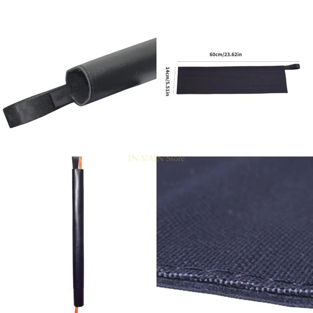 

M5TC Leather Rope Protectors Sleeve For Climbing Gear Durability Protective Cover