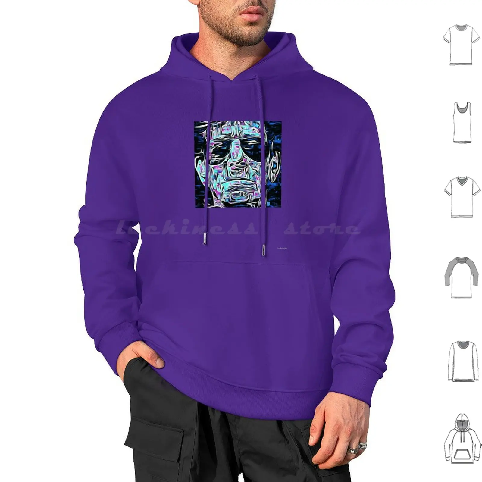 Louvelvet Var1 High Quality Hoodies Long Sleeve Walk On A Wild Side Lou Reed Velvet Underground Portrait Digital