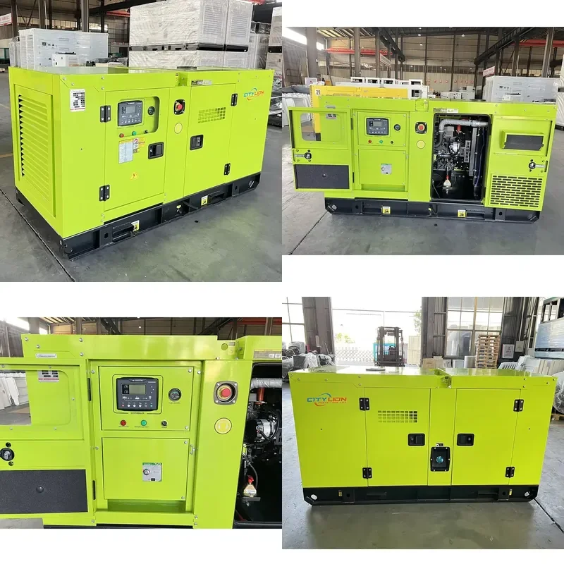 CITY LION GFS-C33 20kw 30kw 40kw 50kw Silent Generator Set with Auto Start Remote Start Open Frame ATS for Sale