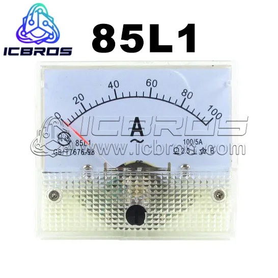 85L1 Pointer Type AC Ammeter Ampere 30/5A 50/5A 100/5A 200/5A Meter Head