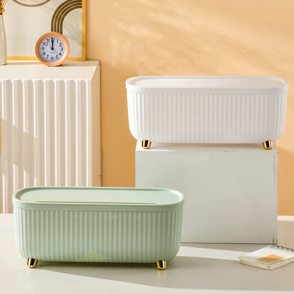 

1pc Wire Organizer Management Box Large Capacity Storage Bins with Lid Socket Storage Box for Cords Adapters White Color