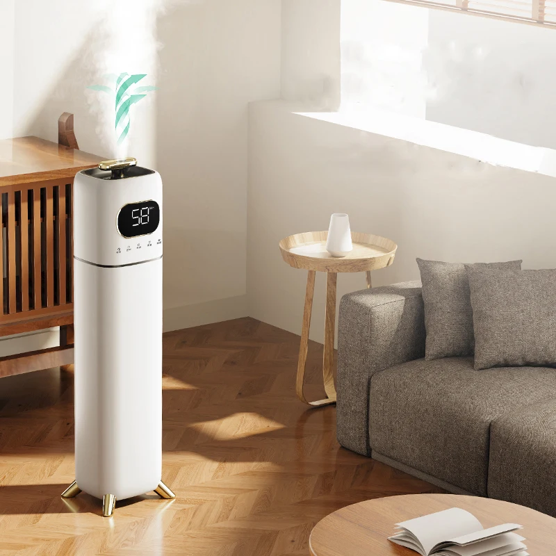 8L Mute Ultrasonic  Air Humidifier Big Capacity Freshening Electric Essential Oil Diffuser Room Air Humidifier for Office
