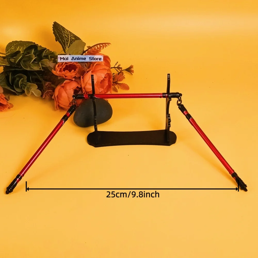 Espada samurái Zenin Maki Katana de Metal de 10 pulgadas, espada Real Jujutsu Kaisen, Katana de hierro, adorno de tres secciones, juguete para regalo afilado