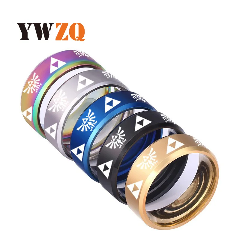 Foreign Trade New Legend Of Zelda Ring Triangle Mark Ring Animation Peripheral Accessories Manufacturers Wholesale